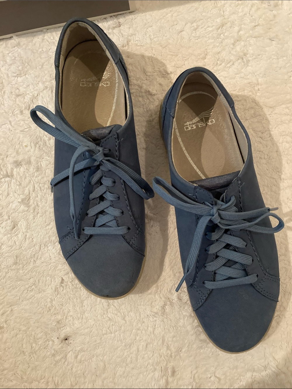 Dansko Blue Low-Top Lace-Up Sneakers